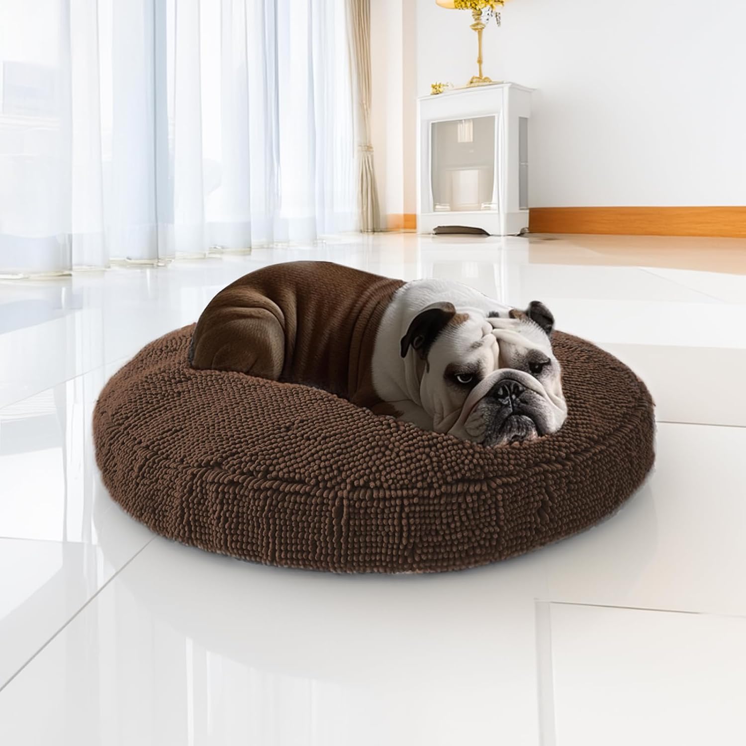 Muddy Mat® Cloud K-9 Bed for Dogs & Cats, Soft & Relaxing Donut Dog Bed