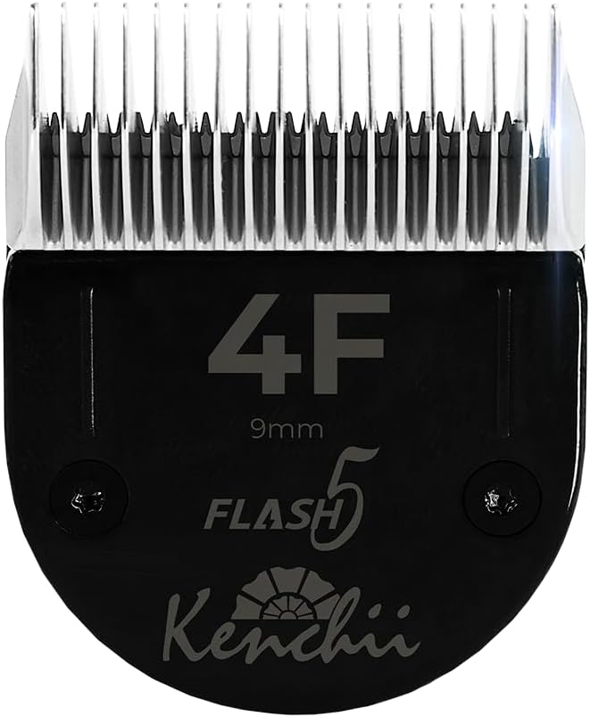 Kenchii Professional Dog Clipper Blade Flash 5 Pet Hair Clipper - Detachable Stainless-Steel Blades for Dog Grooming