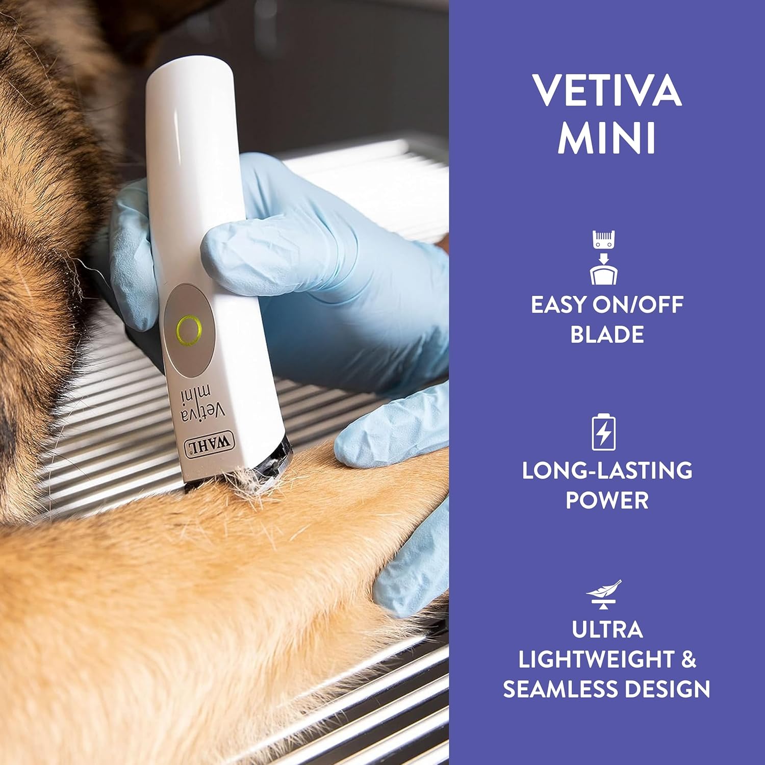 Wahl Professional Animal Vetiva Mini Cordless Veterinary Trimmer for Dogs, Cats & Pets (#88420