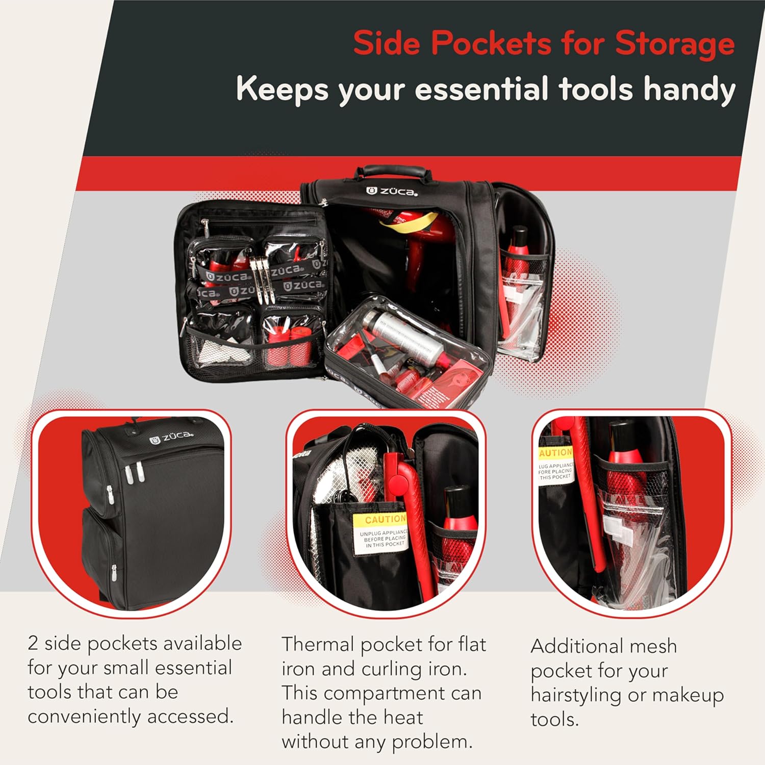 Zuca Artist Backpack - Black, Durable & Spill-Resistant Professional Make-up Artist Bag