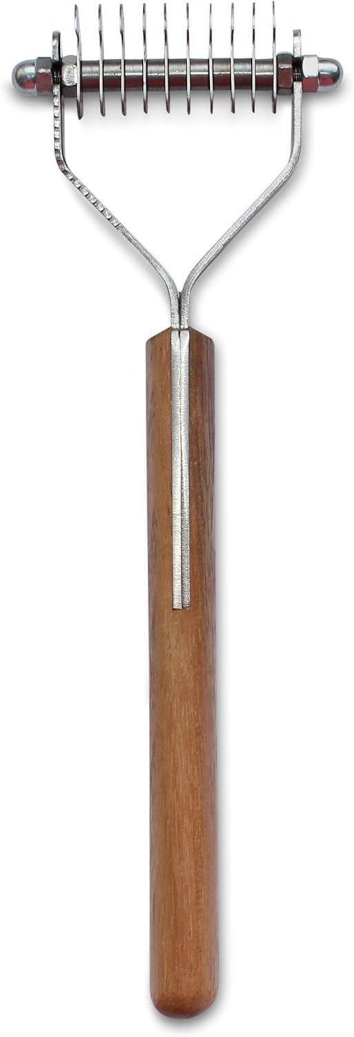 Mars Coat King Blunt Dematting Undercoat Grooming Rake Stripper Tool for Dogs and Cats