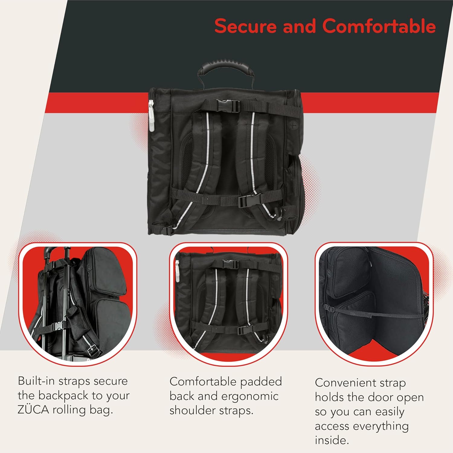 Zuca Artist Backpack - Black, Durable & Spill-Resistant Professional Make-up Artist Bag