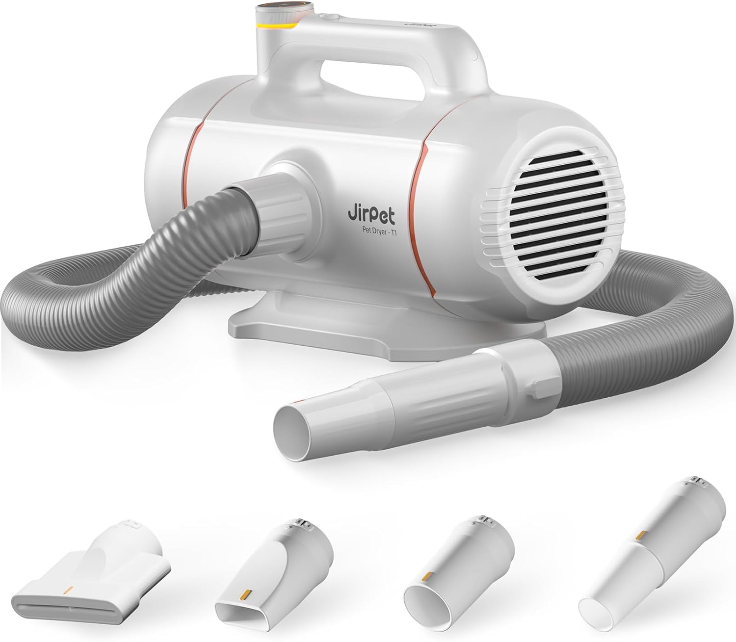 JirPet Dog Dryer for Pet Grooming, Professional 5.0HP/2400W High Velocity Dog Hair Dryer for Grooming, Pet Hair Force Dryer with 3 Temp