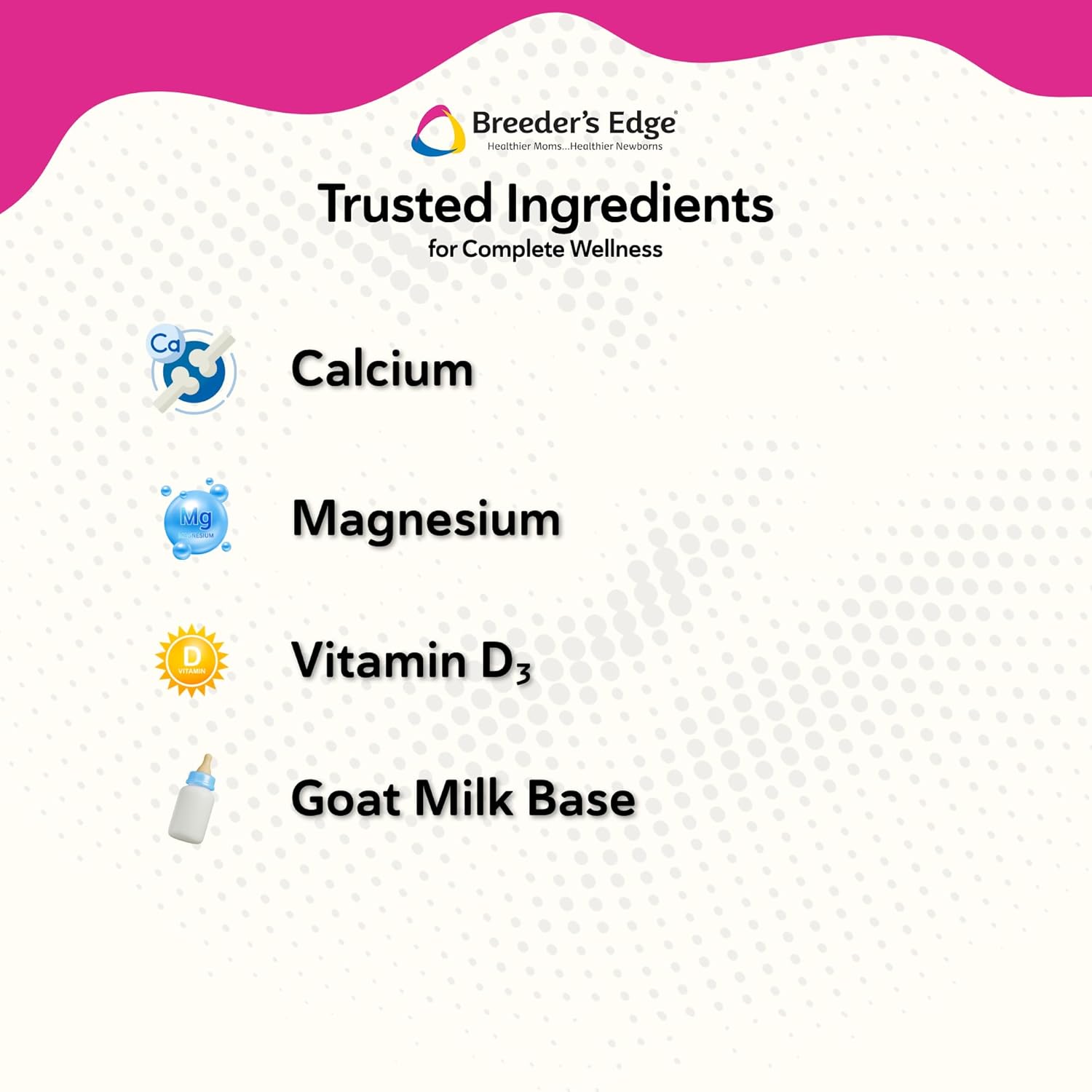 Breeder’s Edge Oral Cal Plus Powder, Calcium & Vitamin D₃ Whelping Supplement for Nursing Dogs and Cats, Supports Healthy Bones, Teeth & Lactation, 300g
