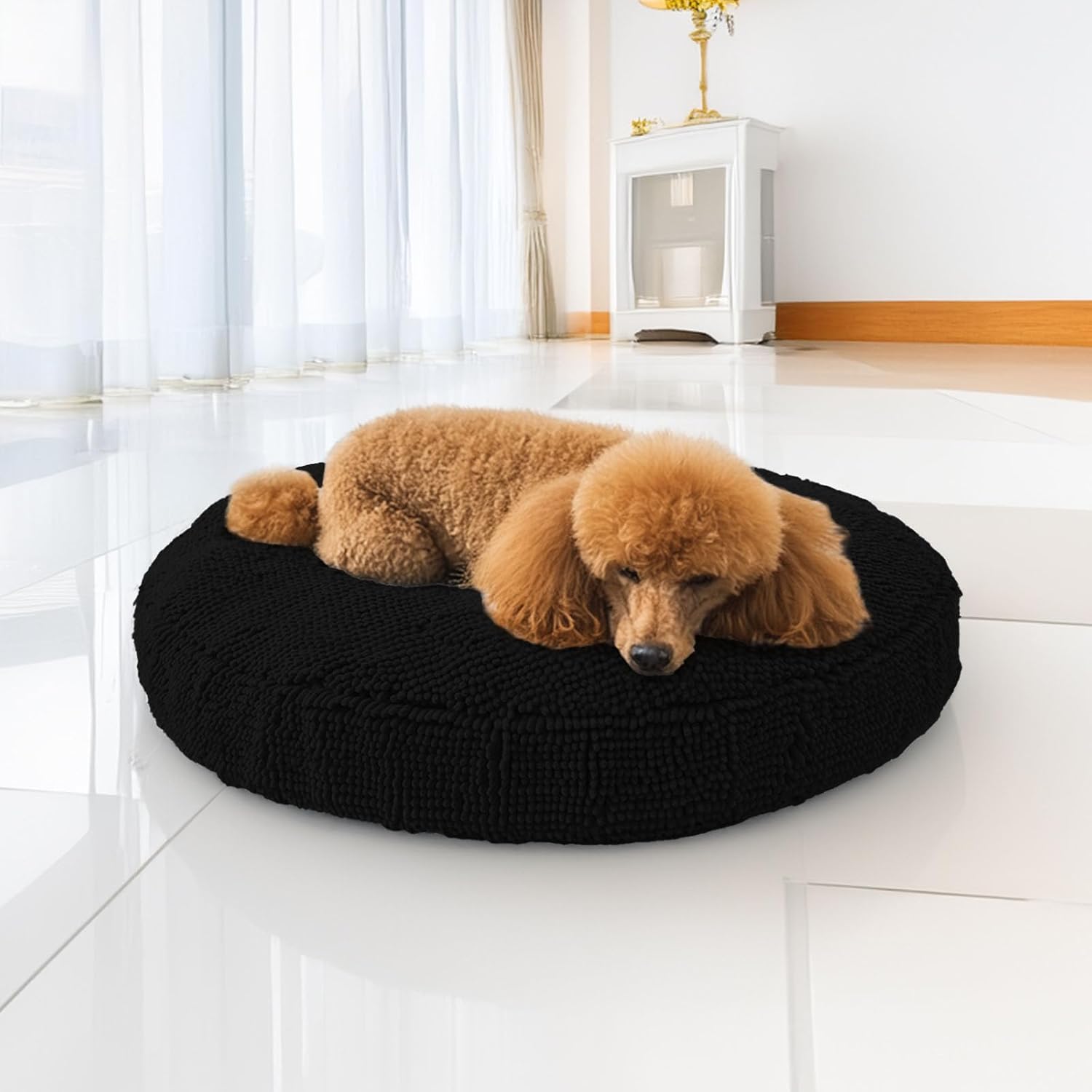 Muddy Mat®Cloud K-9 Bed for Dogs & Cats, Soft & Relaxing Donut Dog Bed, 