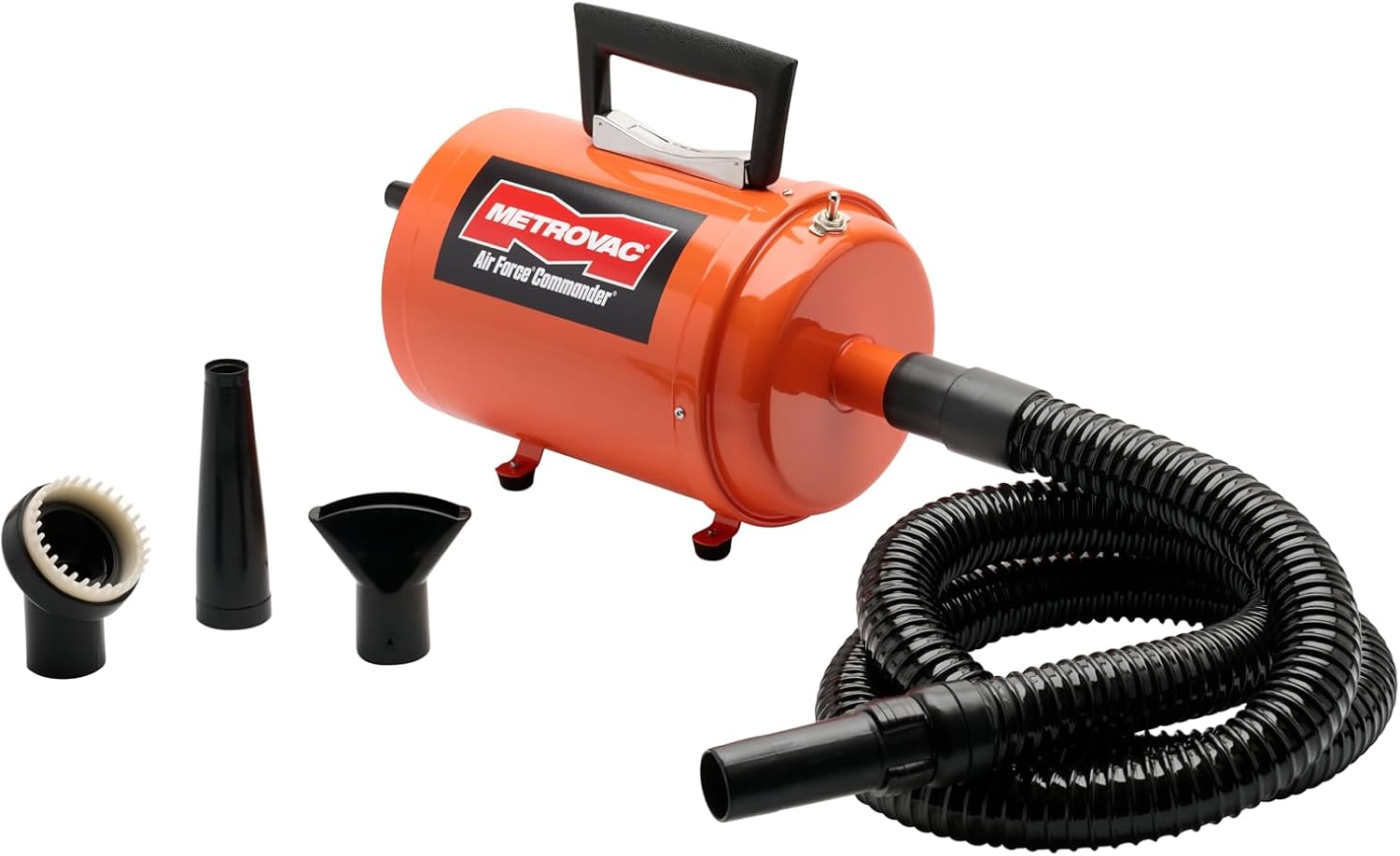 METROVAC - Air Force Commander 2 Speed Model: AFTD-1 802 Watts - Dog & Cat Hair Blow/Dryer - Air Dryer for Long and Short Hair 