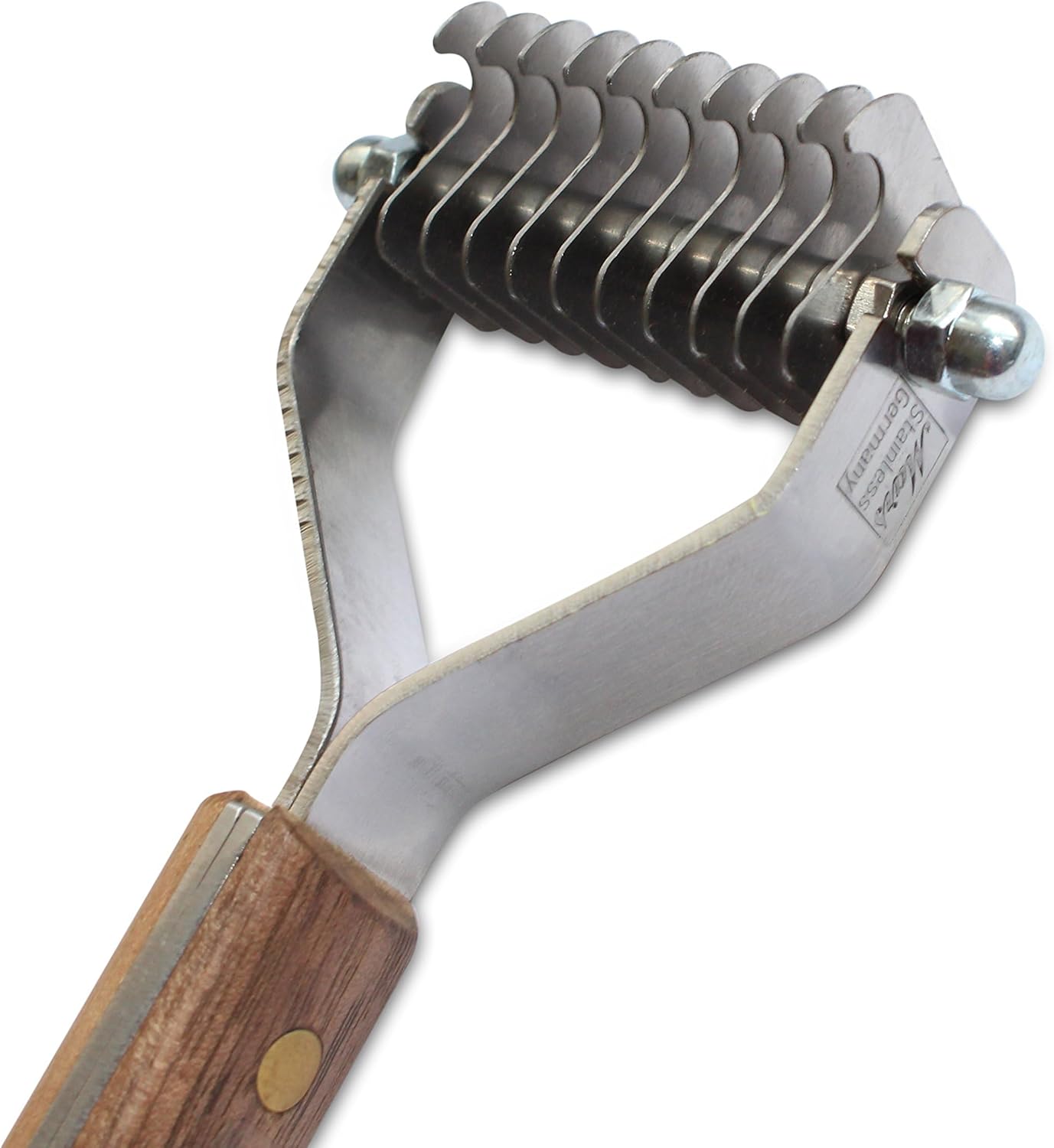 Mars Coat King Blunt Dematting Undercoat Grooming Rake Stripper Tool for Dogs and Cats