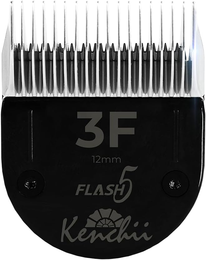 Kenchii Professional Dog Clipper Blade Flash 5 Pet Hair Clipper - Detachable Stainless-Steel Blades for Dog Grooming