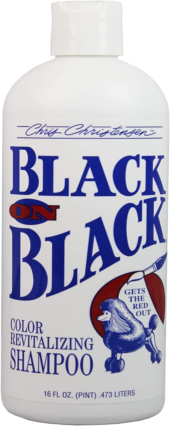Chris Christensen Pet Shampoo, 16 oz Black on Black Color Revitalizing Shampoo