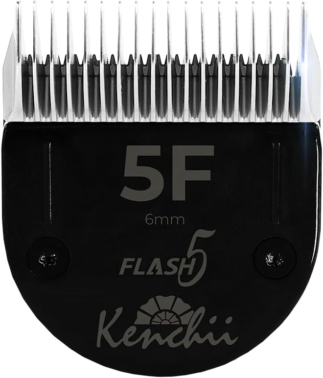 Kenchii Professional Dog Clipper Blade Flash 5 Pet Hair Clipper - Detachable Stainless-Steel Blades for Dog Grooming