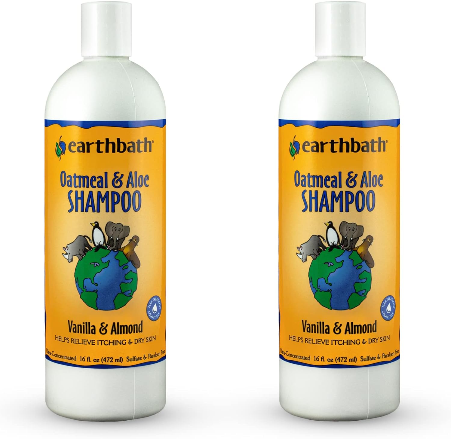 earthbath, Oatmeal & Aloe Dog Shampoo - Oatmeal Shampoo for Dogs, Itchy, Dry Skin Relief