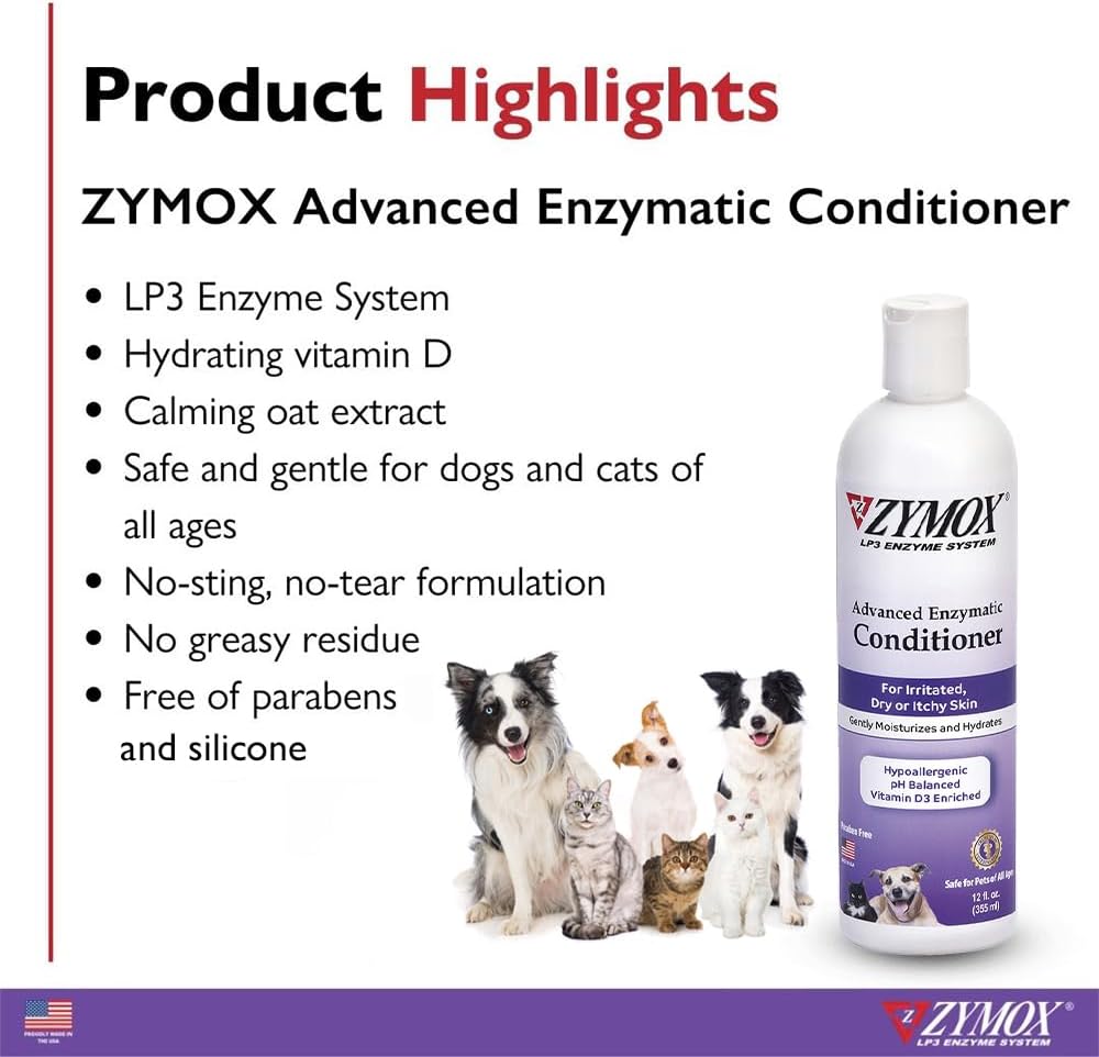 Zymox Enzymatic Shampoo and Rinse Set for Itchy Inflamed Skin Size: Set