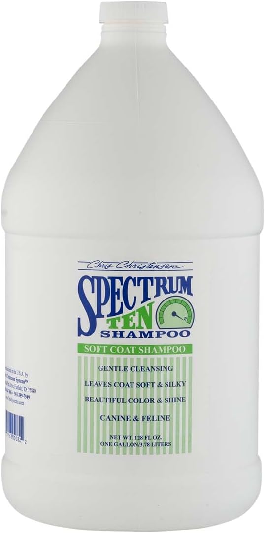 Chris Christensen Spectrum Ten Dog Shampoo, Groom Like a Professional, 
