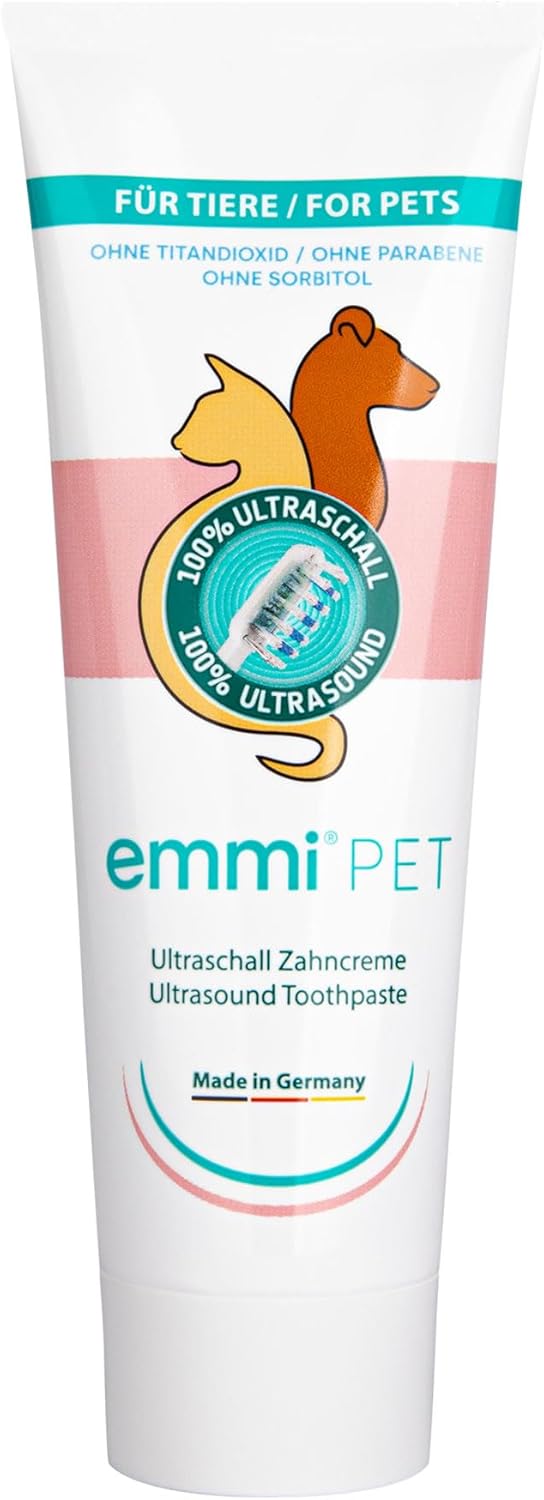 Emmi-pet Ultrasonic Toothpaste with Nano-Cleaning-Bubbles (New Extra Mild Formulation Suitable for All Pets