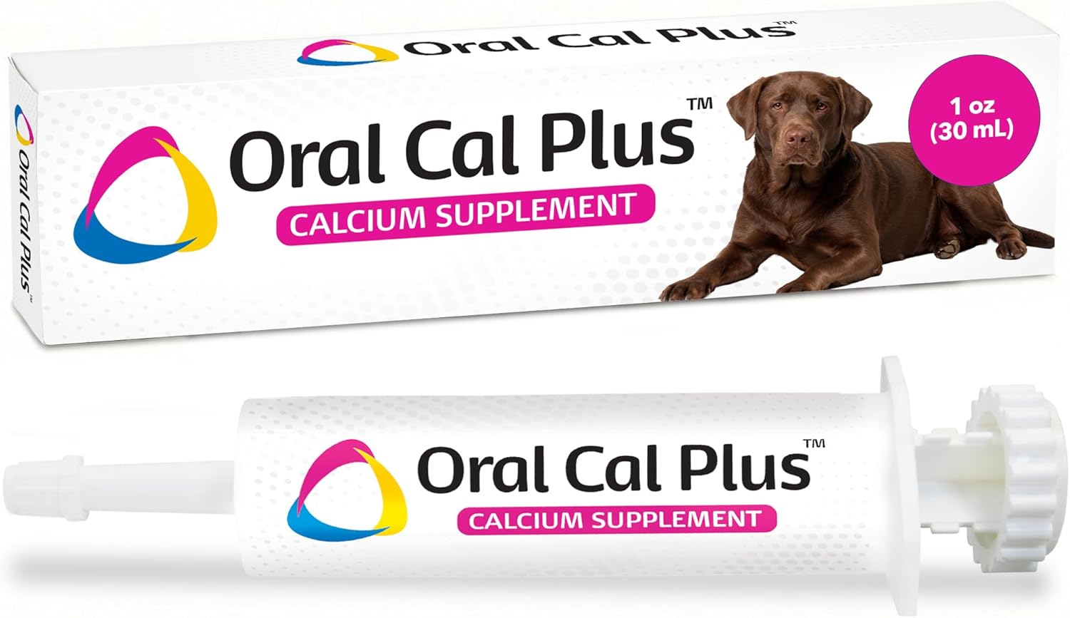 Breeder's Edge Oral Cal Plus Gel, Whelping and Queening Calcium Supplement Gel for Dogs and Cats Delivers 3 Calcium Sources in Labor to Support Strong and Normal Contractions, 30ml Paste