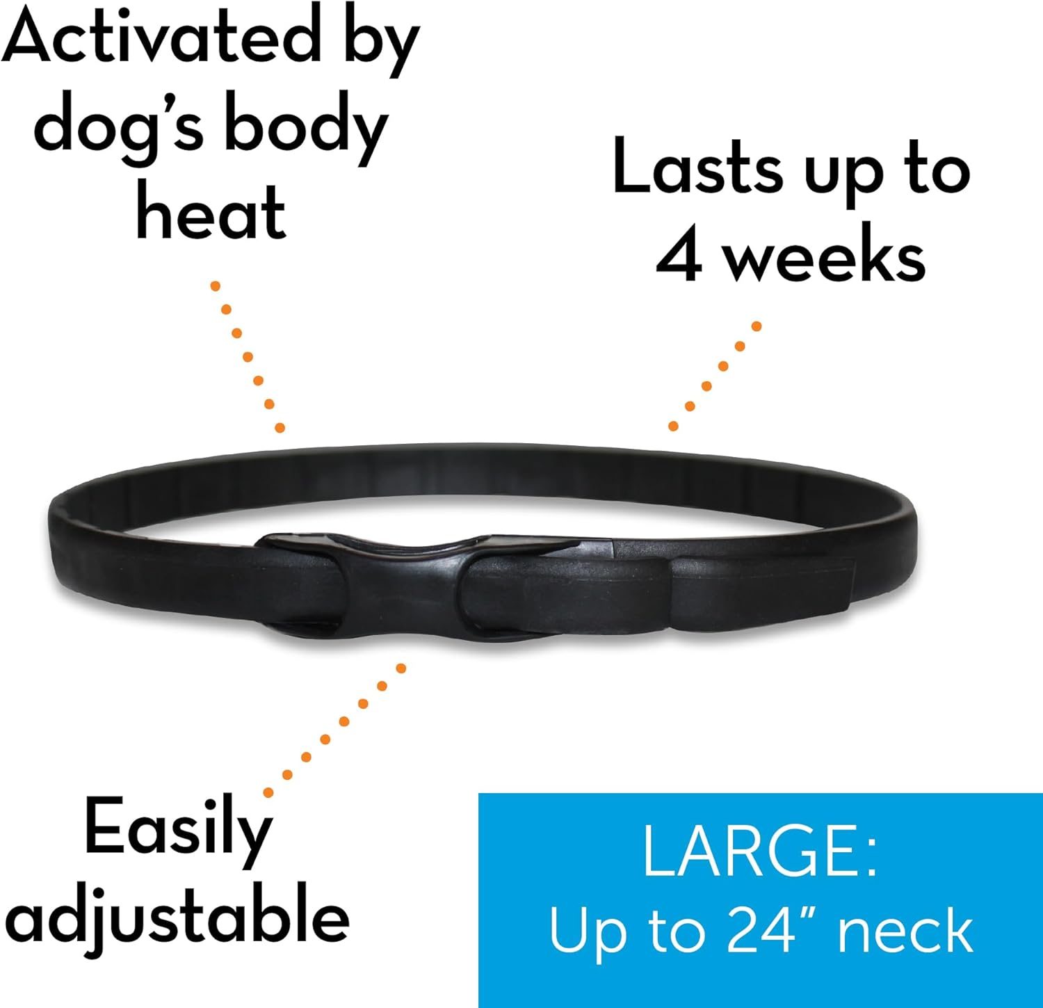 Thunder Ease Calming Anti-Anxiety Pheromone Collar for Dogs (Small)