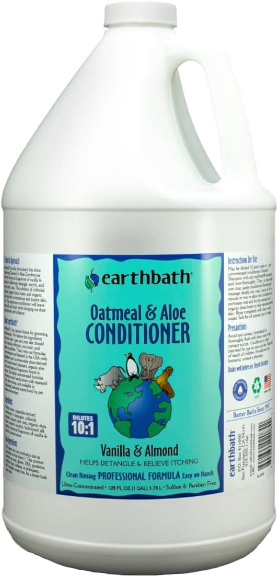 earthbath, Oatmeal & Aloe Conditioner - Dog Conditioner for Allergies & Itching, Dry Skin