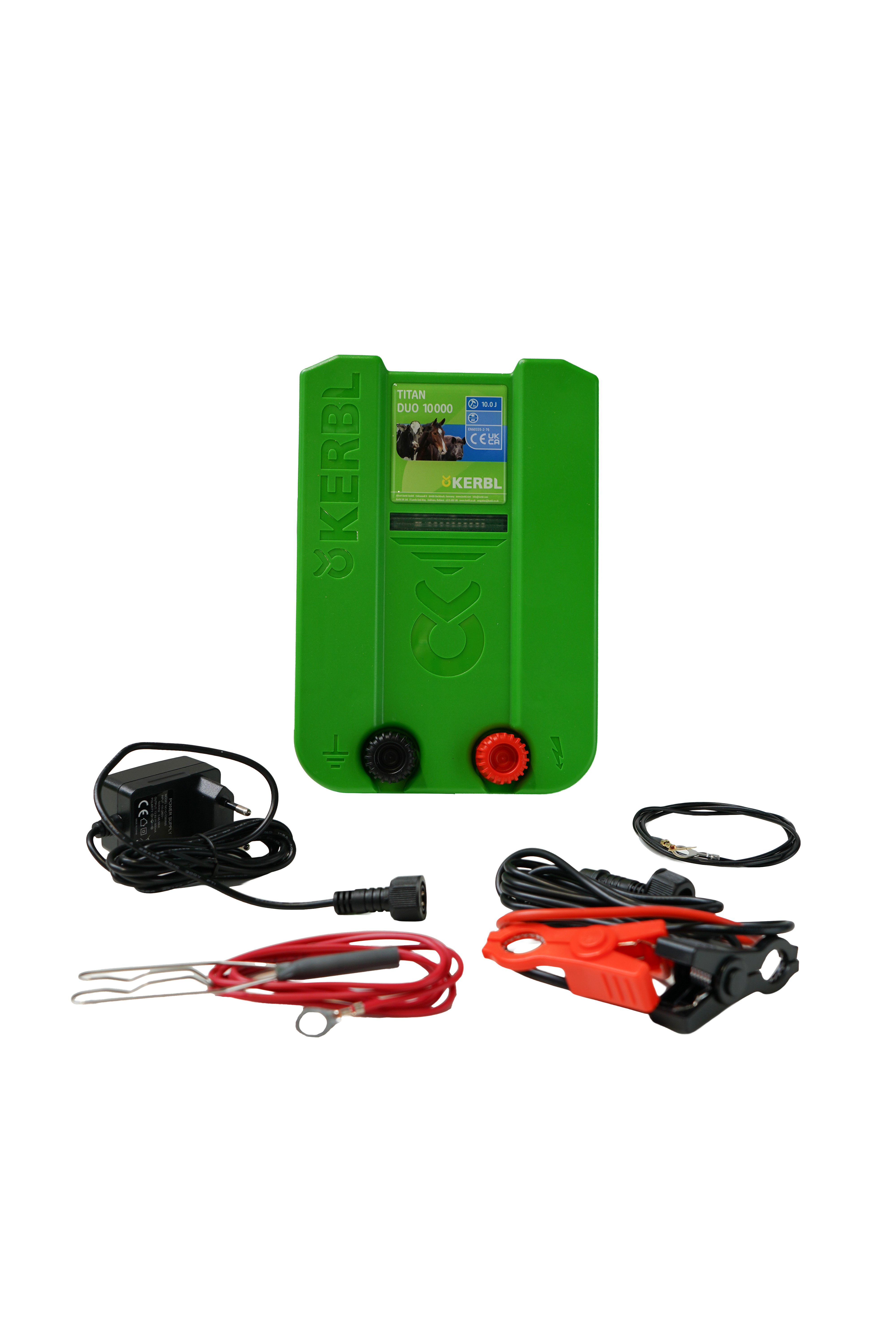 Elektrinis piemuo Kerbl Titan Duo 10000, 10J, 230V/12V 392517