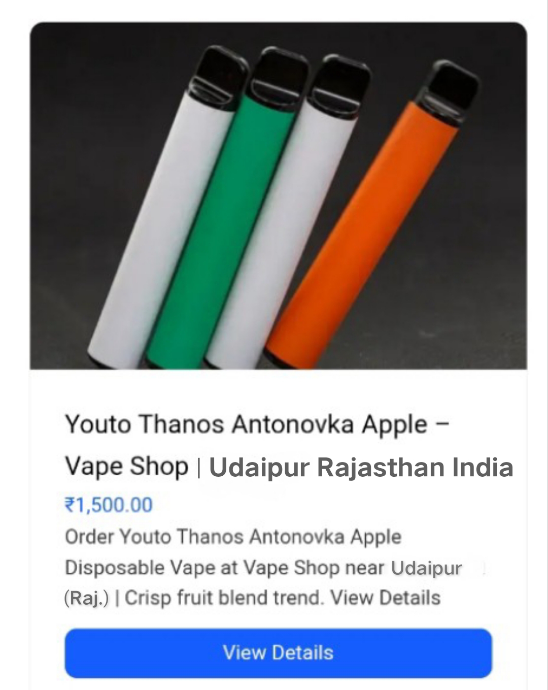 Youto Thanos Antonovka Apple Disposable Vape