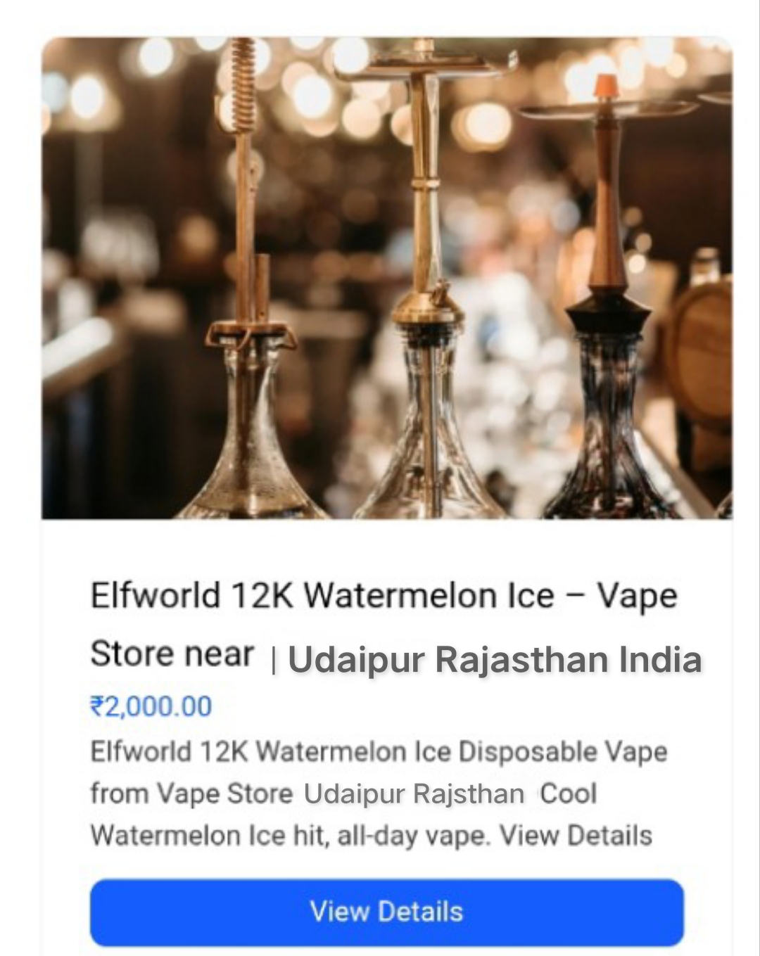 Elfworld 12K Watermelon Ice Disposable Vape
