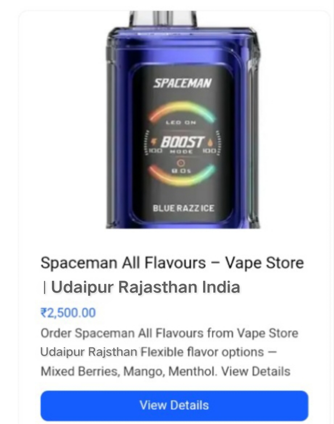 Spaceman All Flavours Vape