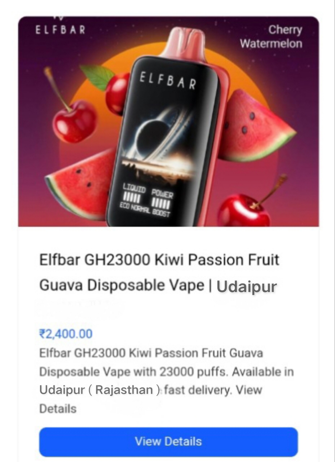 Elfbar GH23000 Disposable Vape