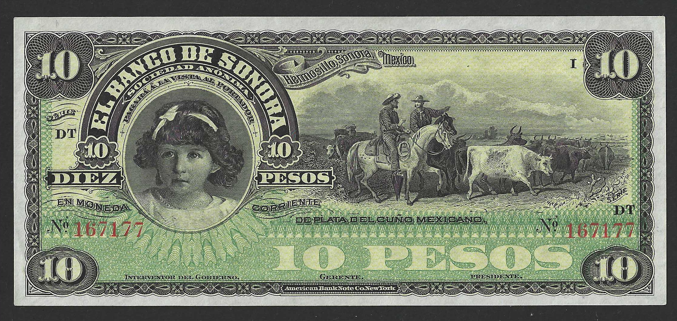 Mexico Banco de Sonora 10 Pesos Pick S420r SC