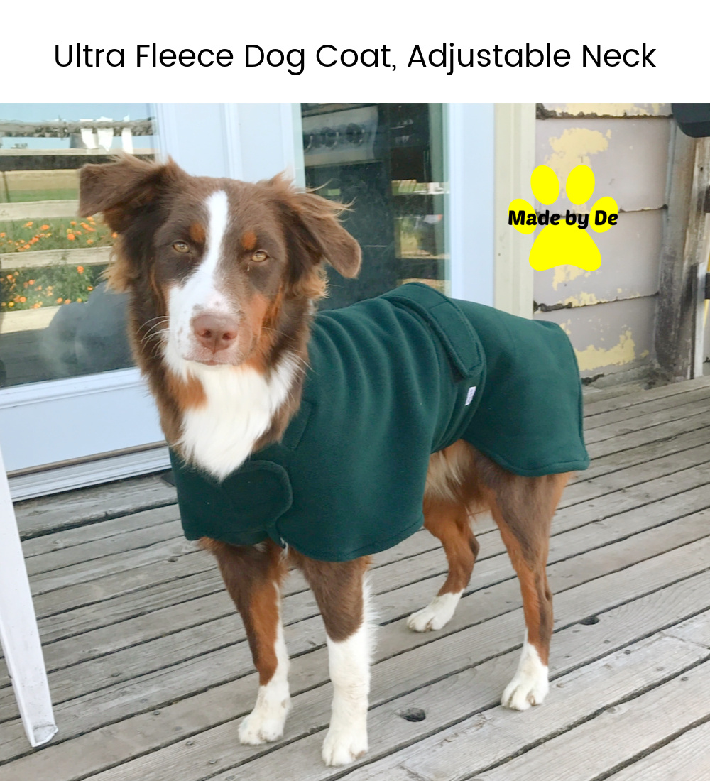 Ultra Fleece Dog Coat with Adjustable Neck