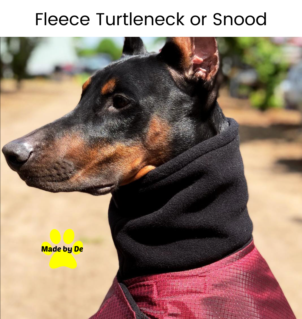 Fleece Dog Snood or Turtleneck