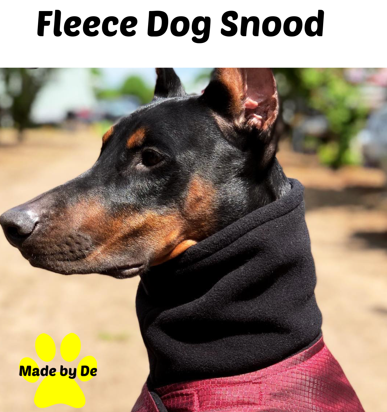 Fleece Dog Snood or Turtleneck