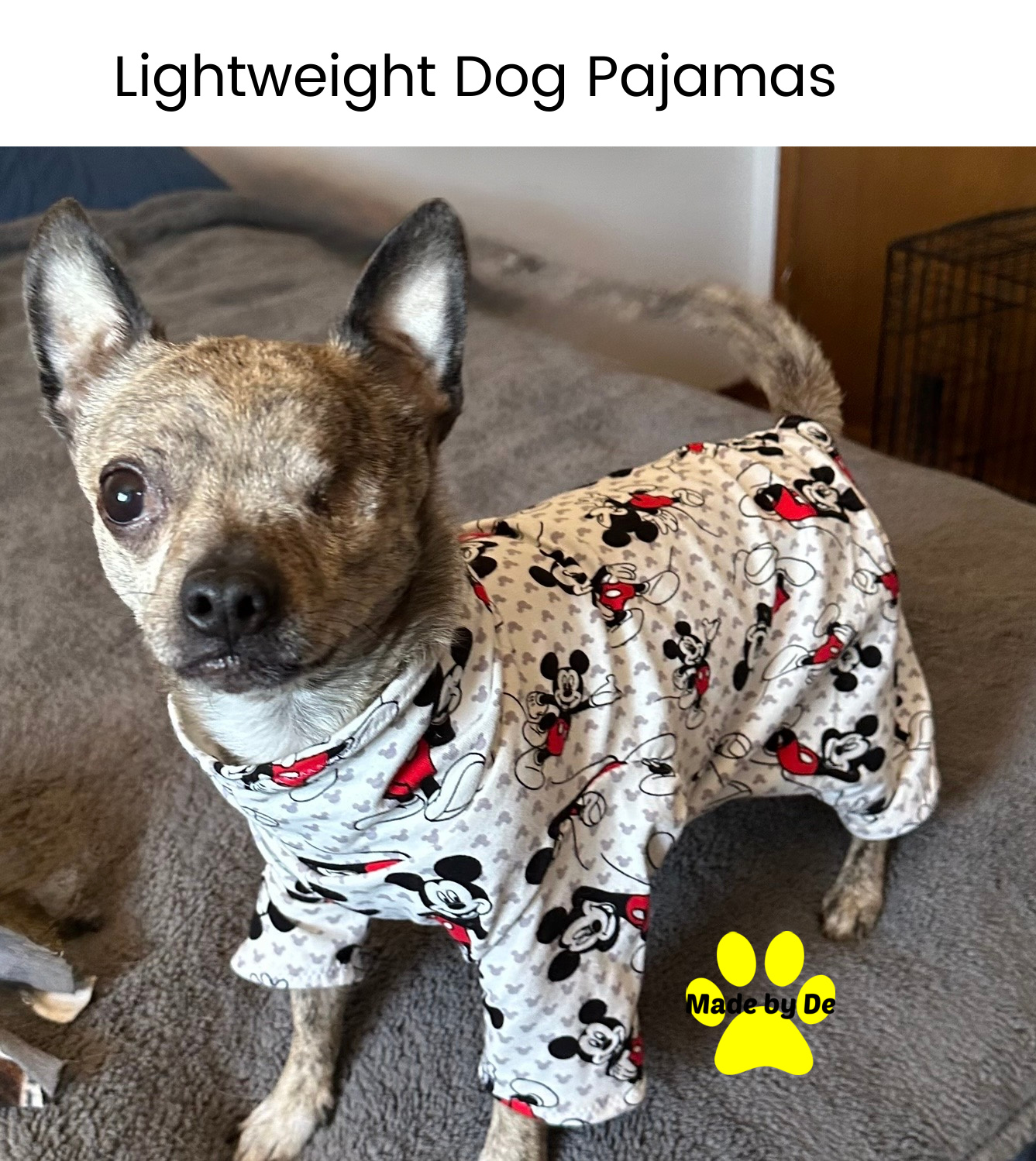 Lightweight dog pajamas