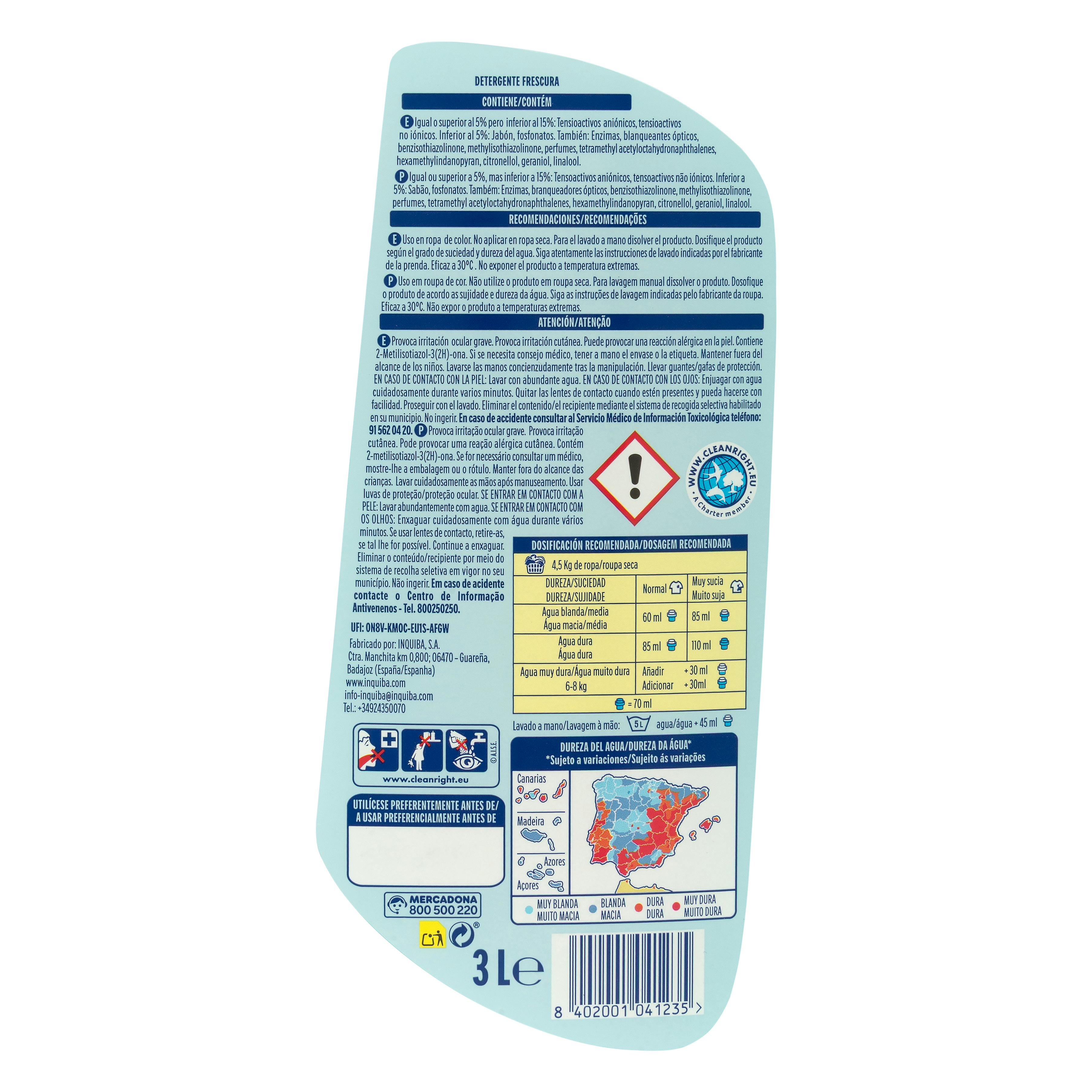 Żel do prania o zapachu świeżości