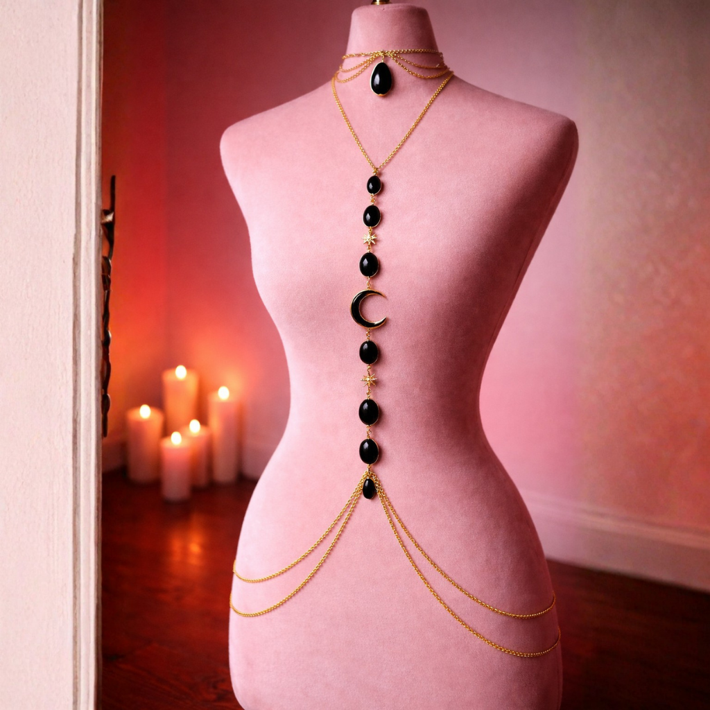 Body Chain Obsidiana (protección)