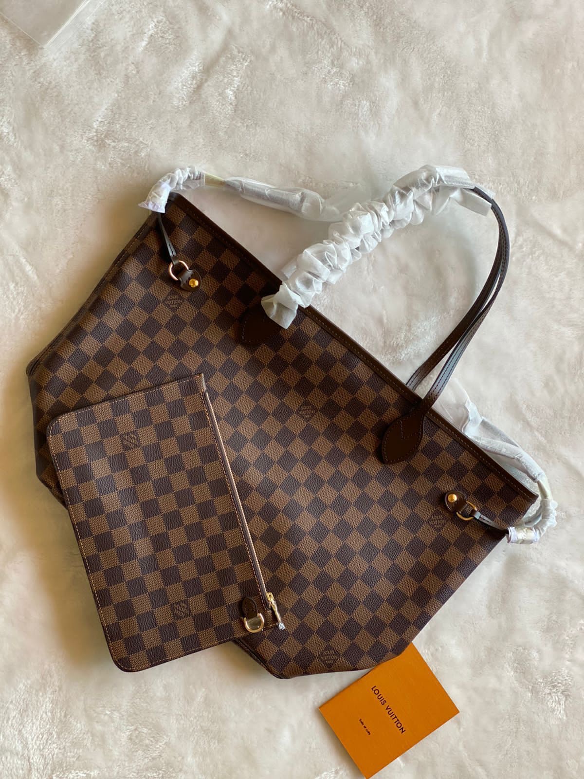Iconique LV Neverfull MM - Toile Damier Ébène