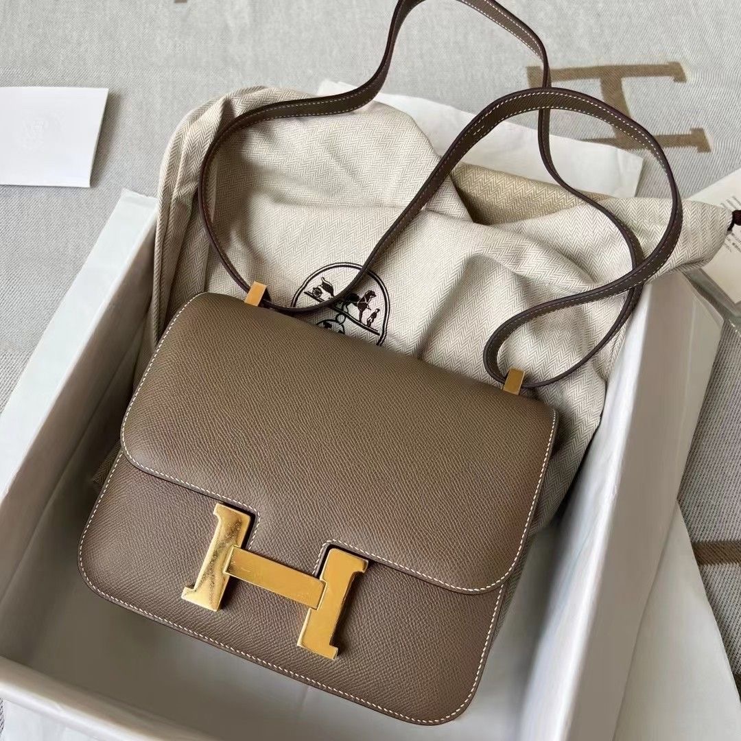 Sac Hermès Constance – Cuir Epsom Gold & Bijouterie Dorée