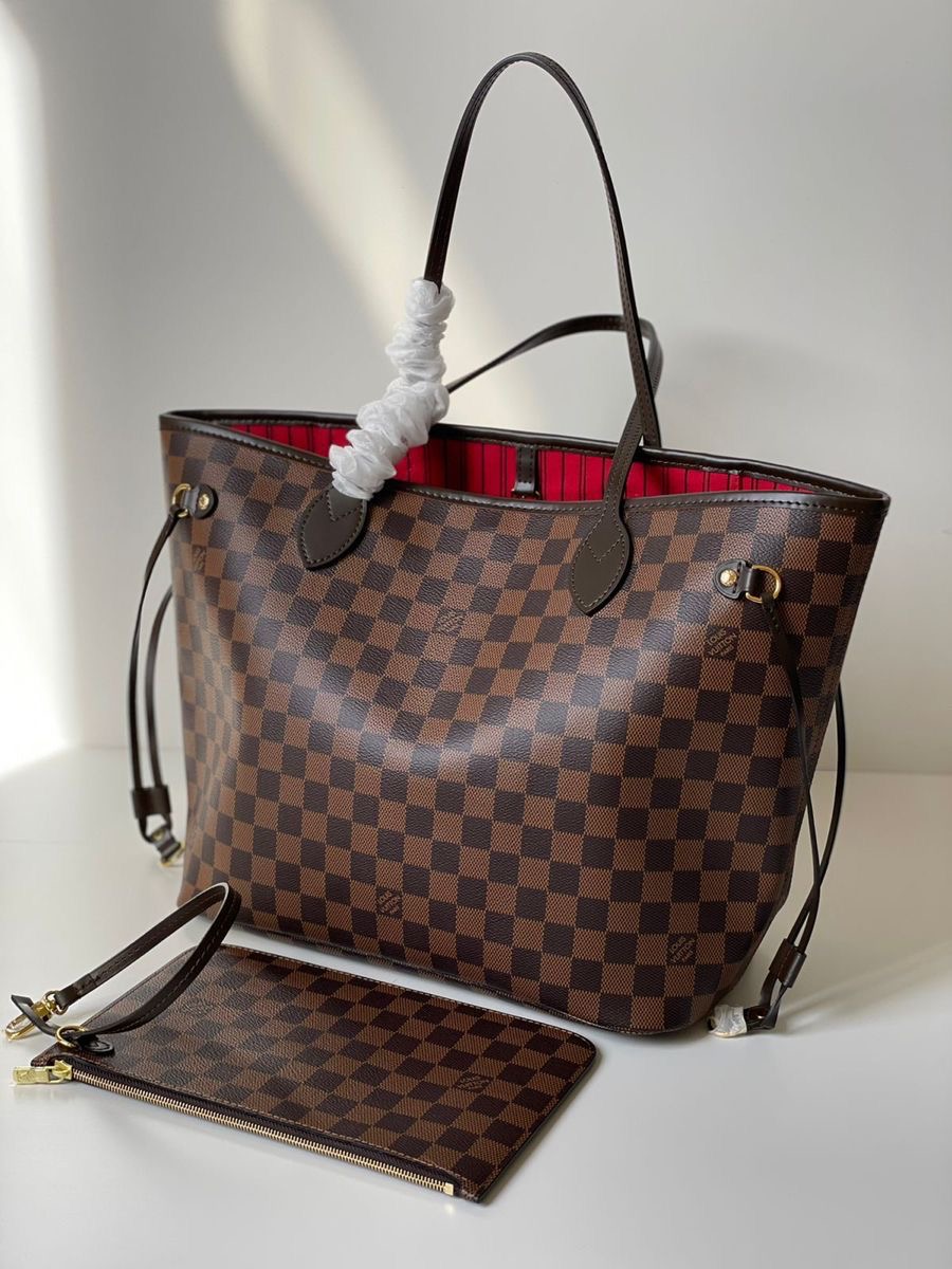 Iconique LV Neverfull MM - Toile Damier Ébène