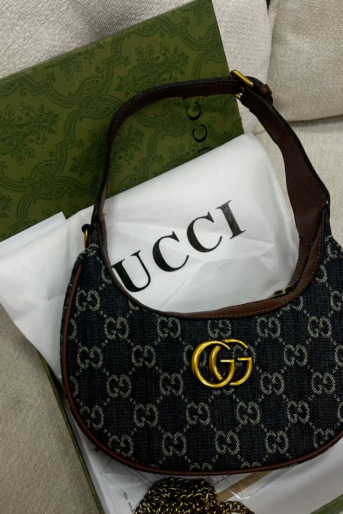 Sac Ophidia Mini – Toile GG Supreme Blanche