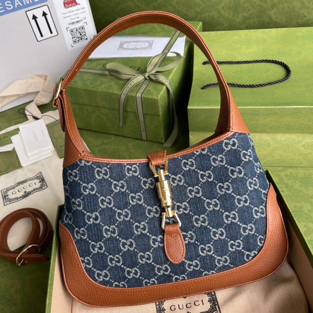 Sac Gucci Jackie 1961 - Denim GG & Cuir