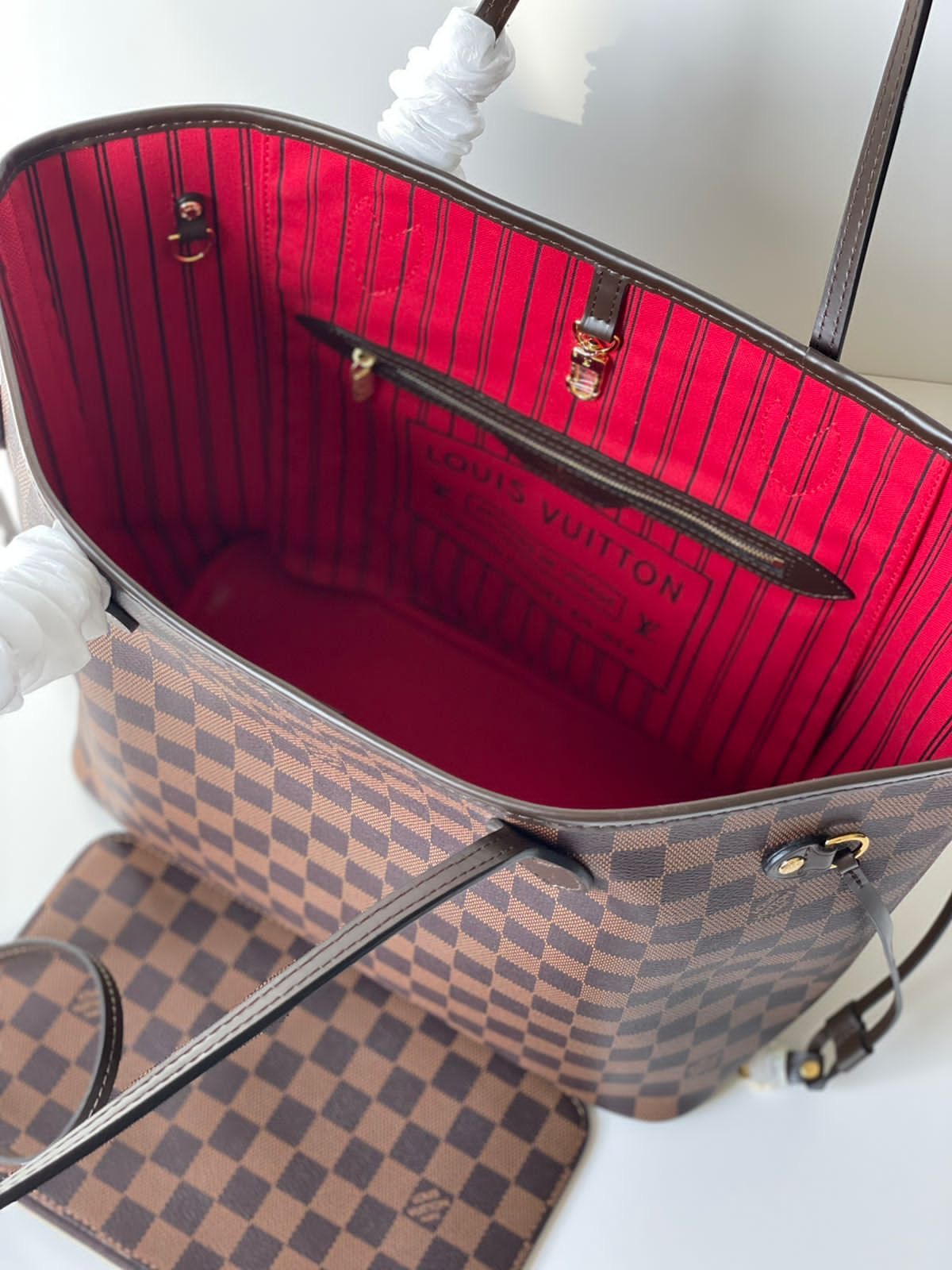Iconique LV Neverfull MM - Toile Damier Ébène