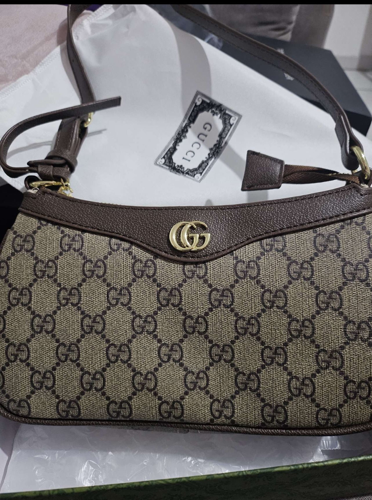 Sac Porté Épaule Ophidia – Toile GG Suprême