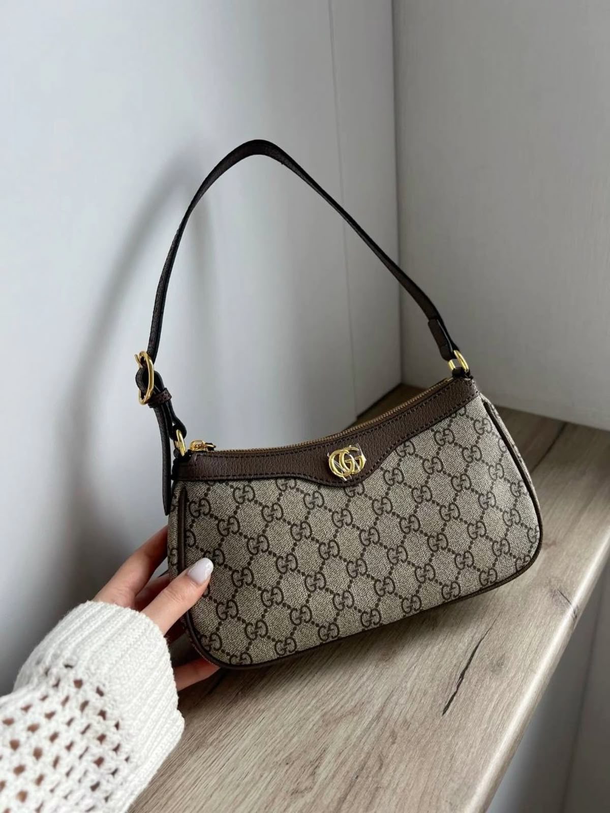 Sac Porté Épaule Ophidia – Toile GG Suprême