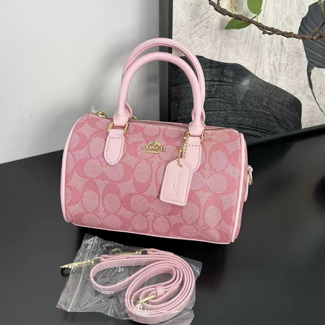 Mini Sac Coach Rowan - Toile Signature 