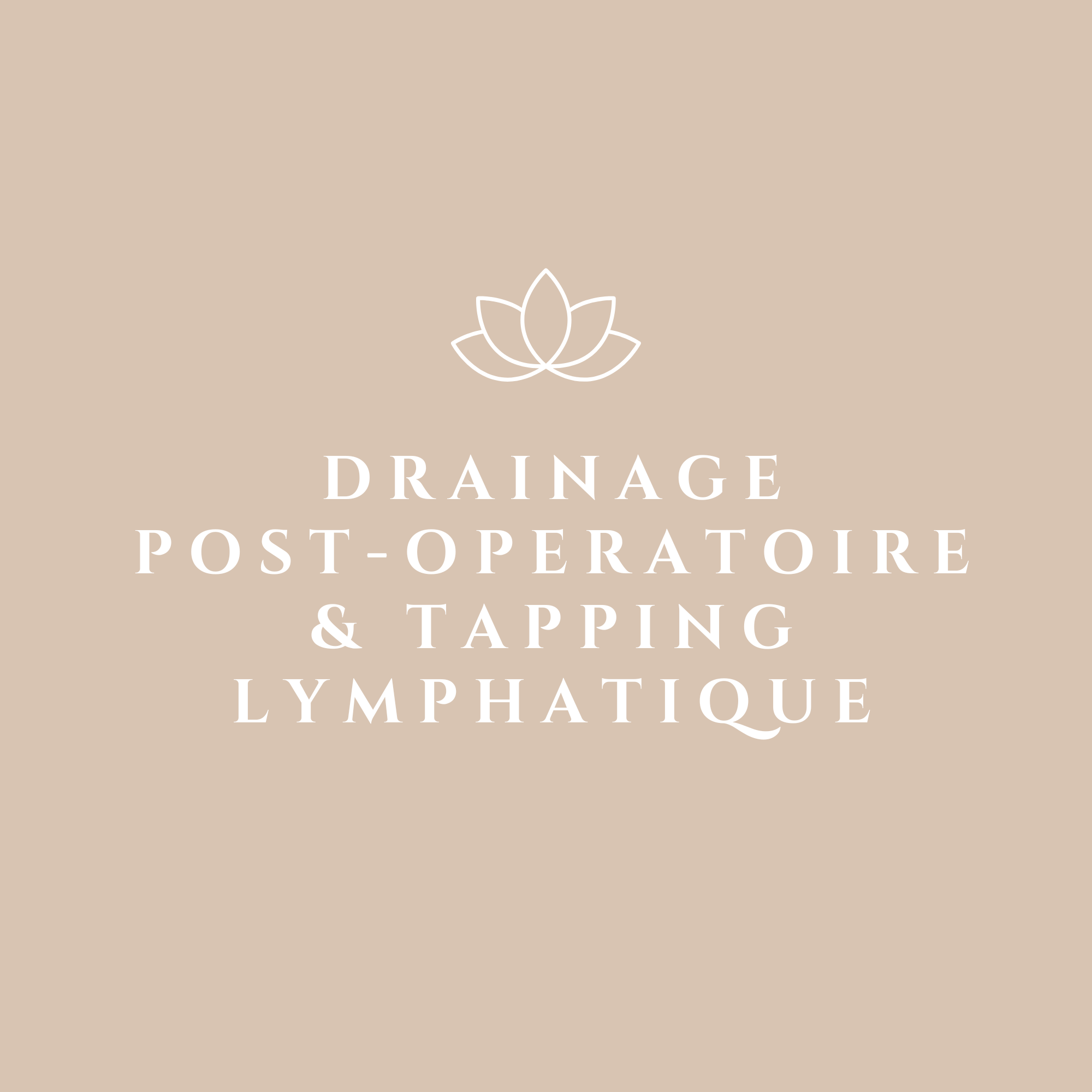 Drainage post-opératoire + Tapping lymphatique