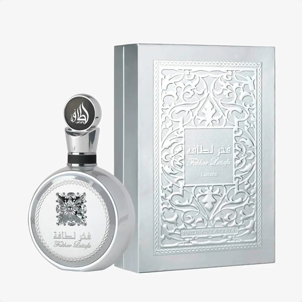 Fakhar Platinum Eau de Parfum Masculino – Fresco, Elegante e Sofisticado