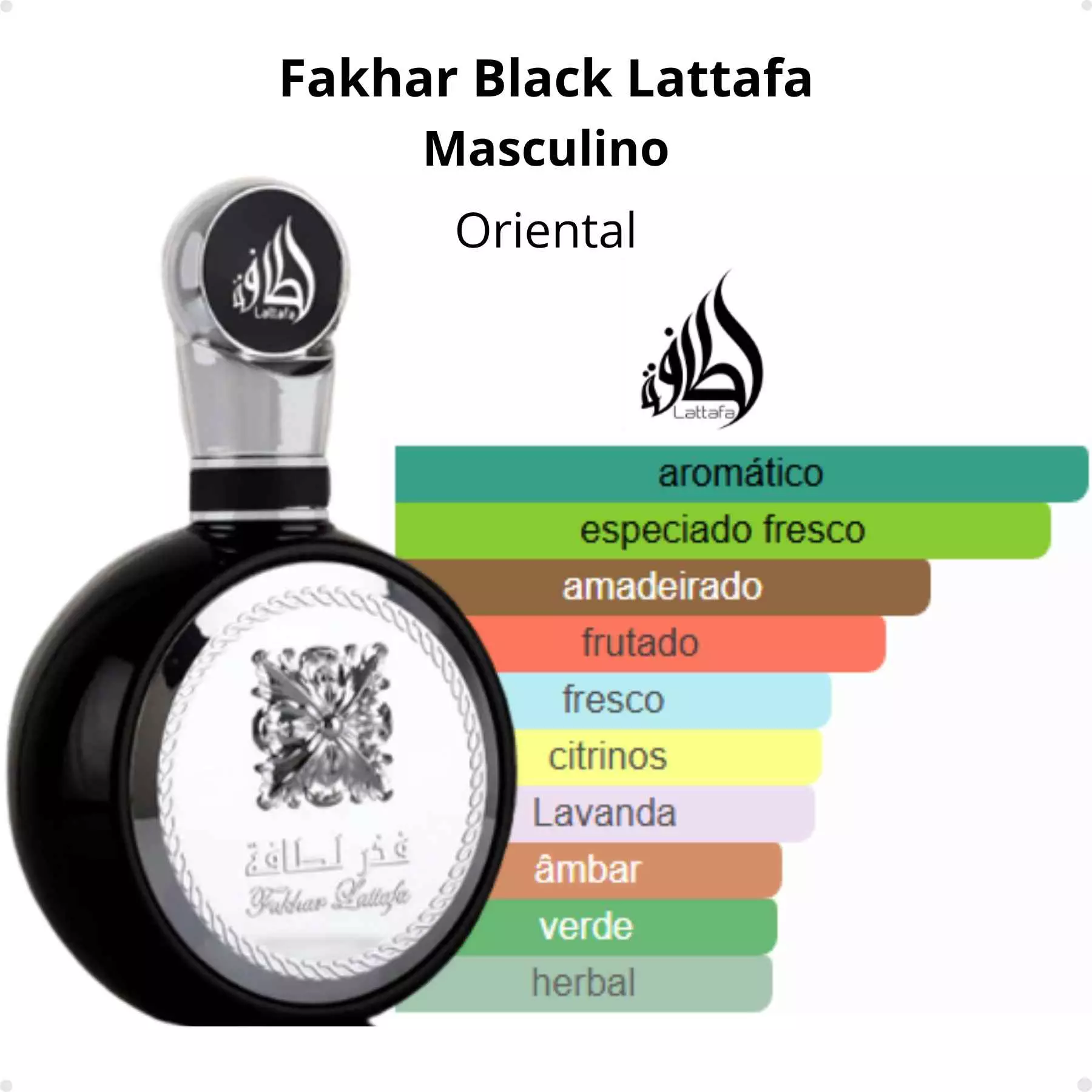 Fakhar Black Eau de Parfum Masculino – Moderno, Elegante e Extremamente Versátil