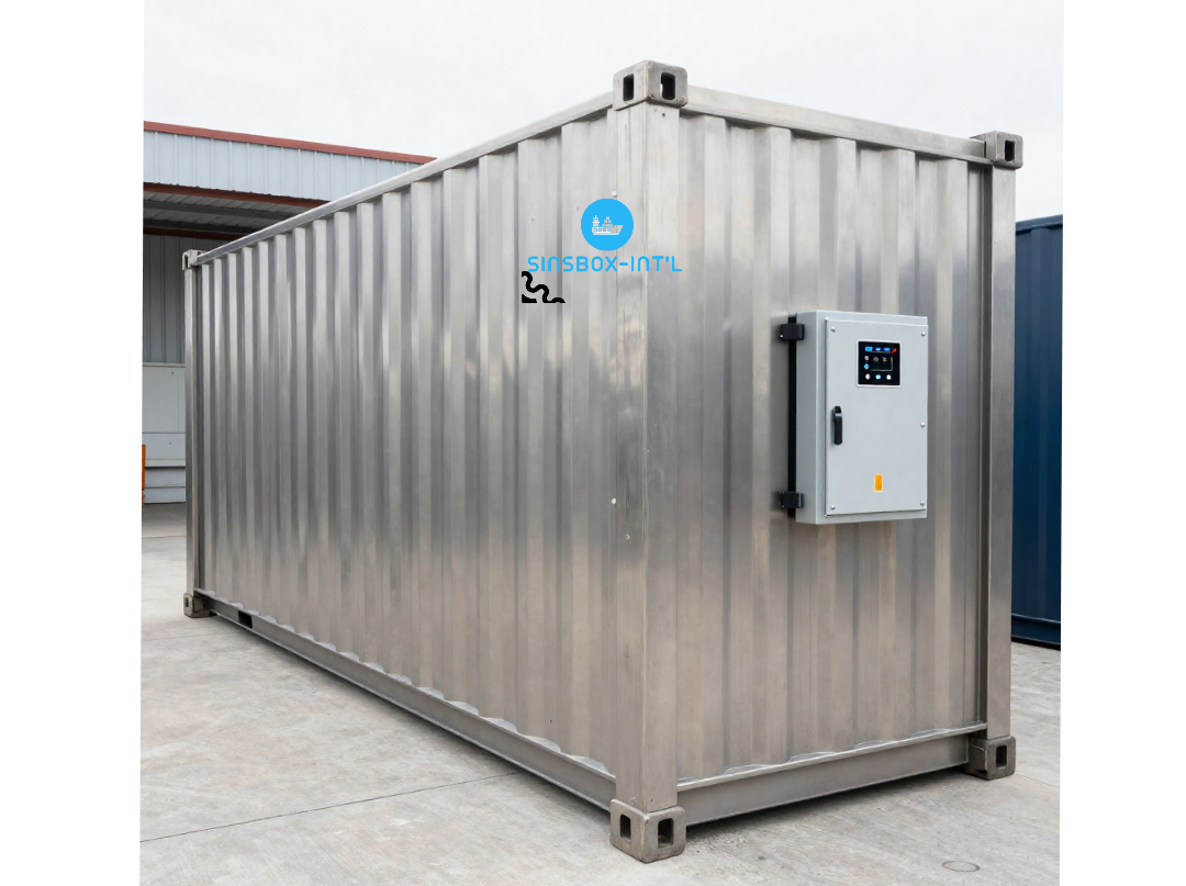 Conteneur industriel en acier