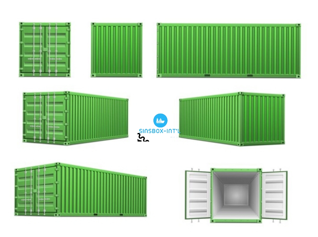 Conteneur en acier vert