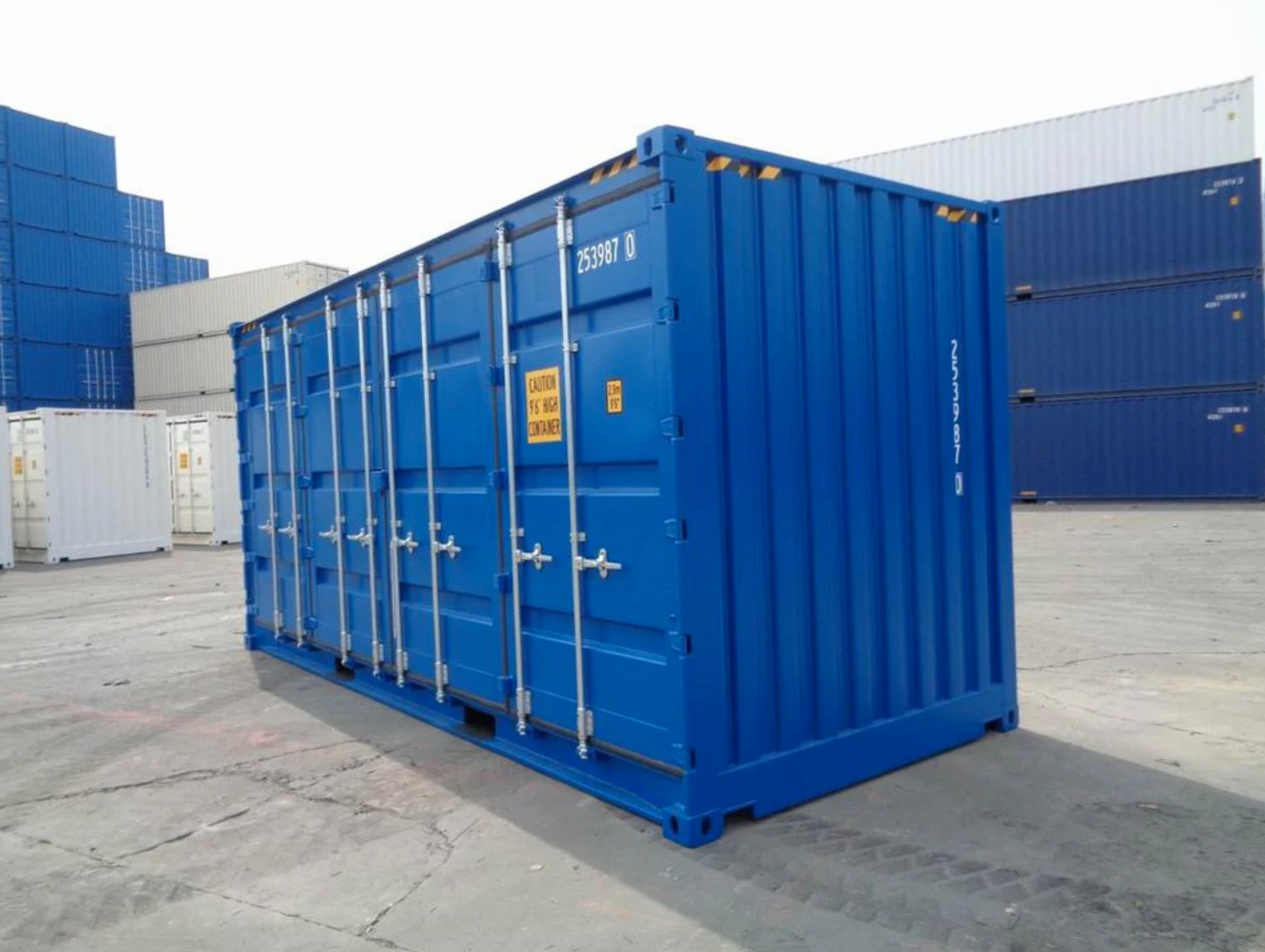 CONTENEDOR MARÍTIMO DE 20 PIES HC CON APERTURA LATERAL 