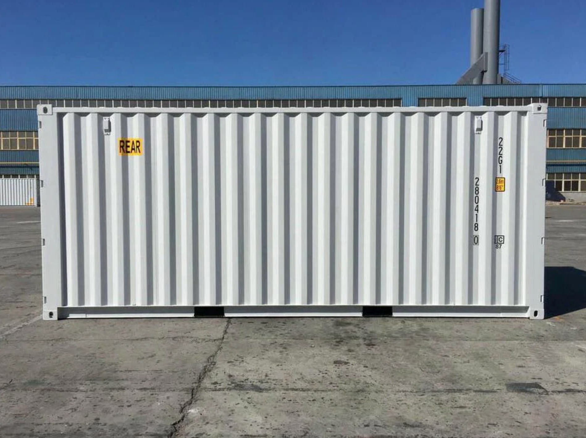 CONTENEDOR MARÍTIMO DE 20 PIES CON DOBLE PUERTA 