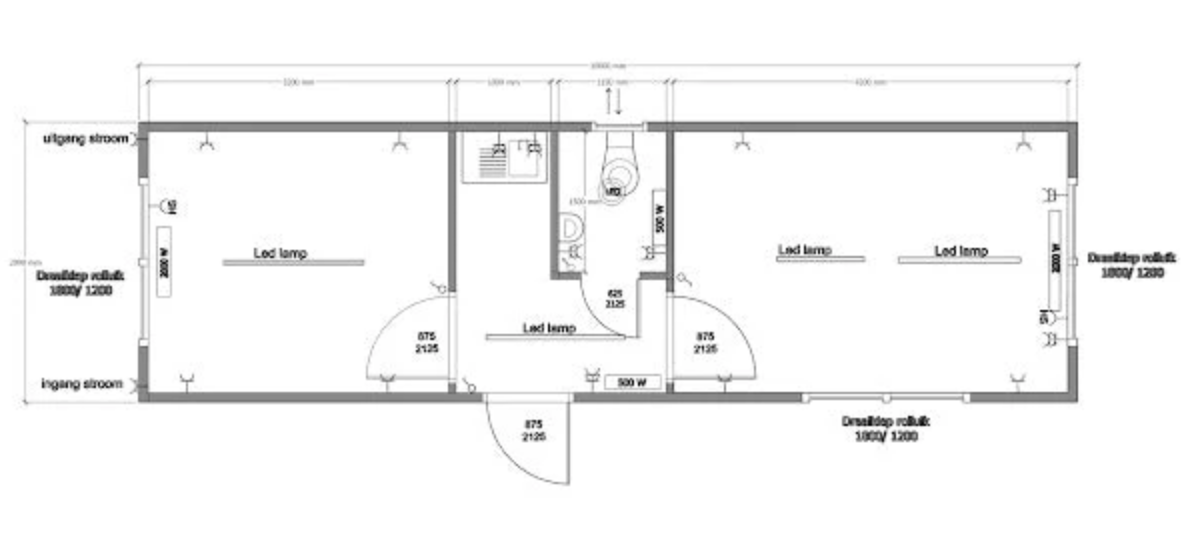 CONTENEDOR DE OFICINA 10 X 3 M
